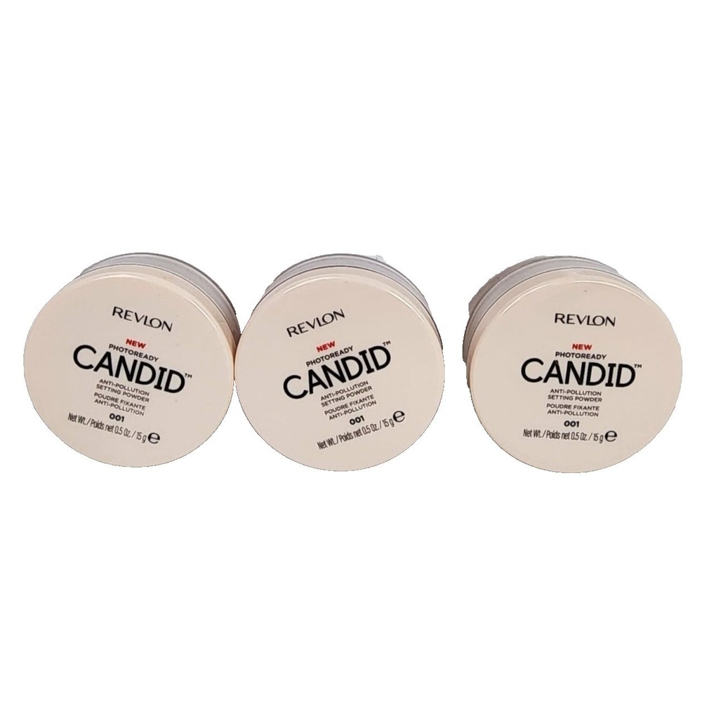 Revlon Photo Ready Candid Setting‎ Powder 001 Vanilla 3 Pack New-Sealed